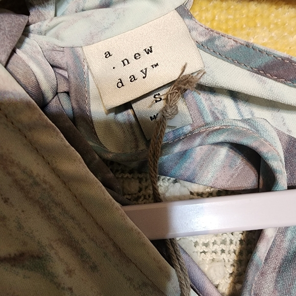 NWT A New Day Gorgeous Silky Mini Dress with Tie in the back - Picture 11 of 13